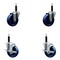 Service Caster 4'' Solid Poly Wheel Swivel 3/4'' Expanding Stem Caster Set 2 Brakes, 4PK SCC-EX20S414-SPUS-2-TLB-2-34 - alternate 1